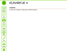 Tablet Screenshot of klavertje.4.gvbs.be